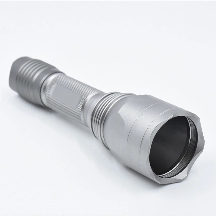 CNC Machining Aluminum Flashlight Body Shell Parts