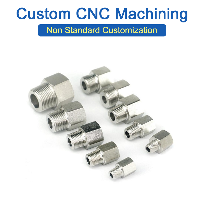 CNC Machining SS304 Tube Fitting Connector Parts