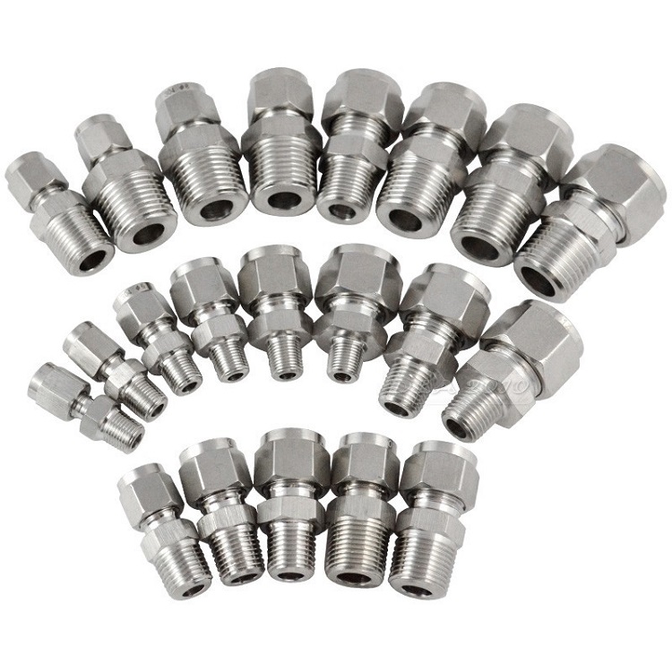 CNC Machining SS304 Tube Fitting Connector Parts