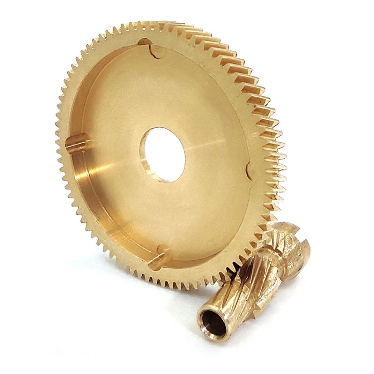 CNC Machining Bait Casting Fishing Reel Brass Drive And Pinion Clutch Gear Parts