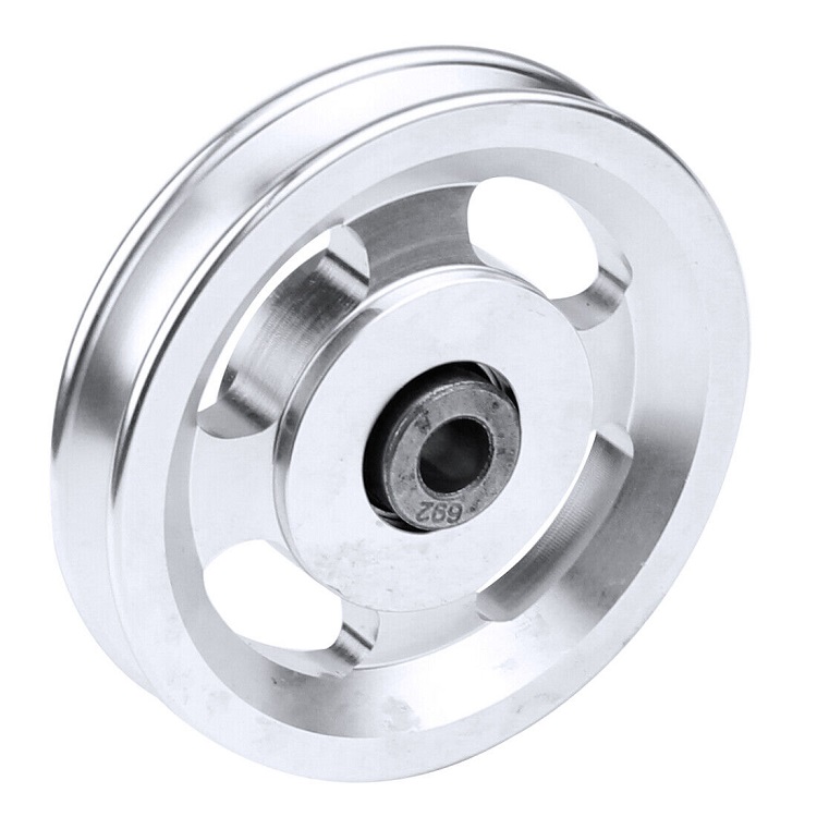 CNC Machining Bearing Pulley Wheel Aluminum Parts For Gym