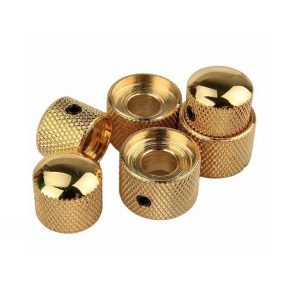 CNC Machining Dual Concentric Knurled Brass Control Knobs