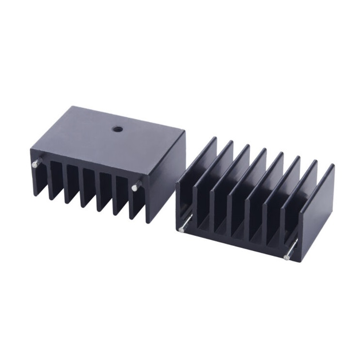 PCB Board Parts Black Aluminum Heat Sink Heatsink