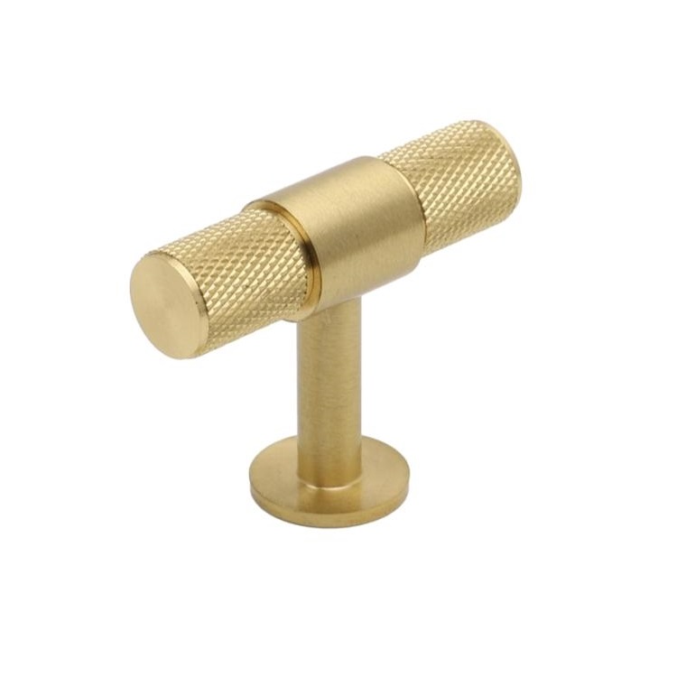 Custom Knurled Brass Door Handle