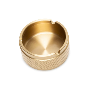 CNC Turning Machining Brass Knurled Cigar Ashtray