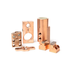CNC Machining T2 Purple Copper Connector Parts