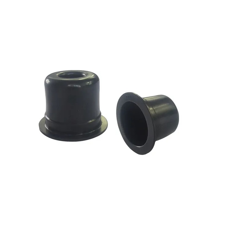 Custom Plastic Nylon POM Black Flange Bushing